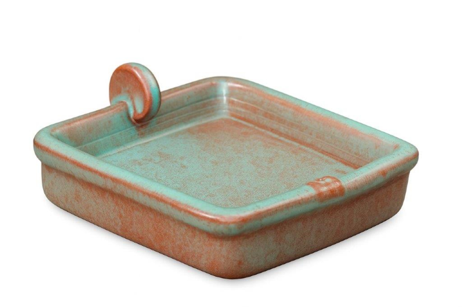 Igel Wasserschale eckig grün